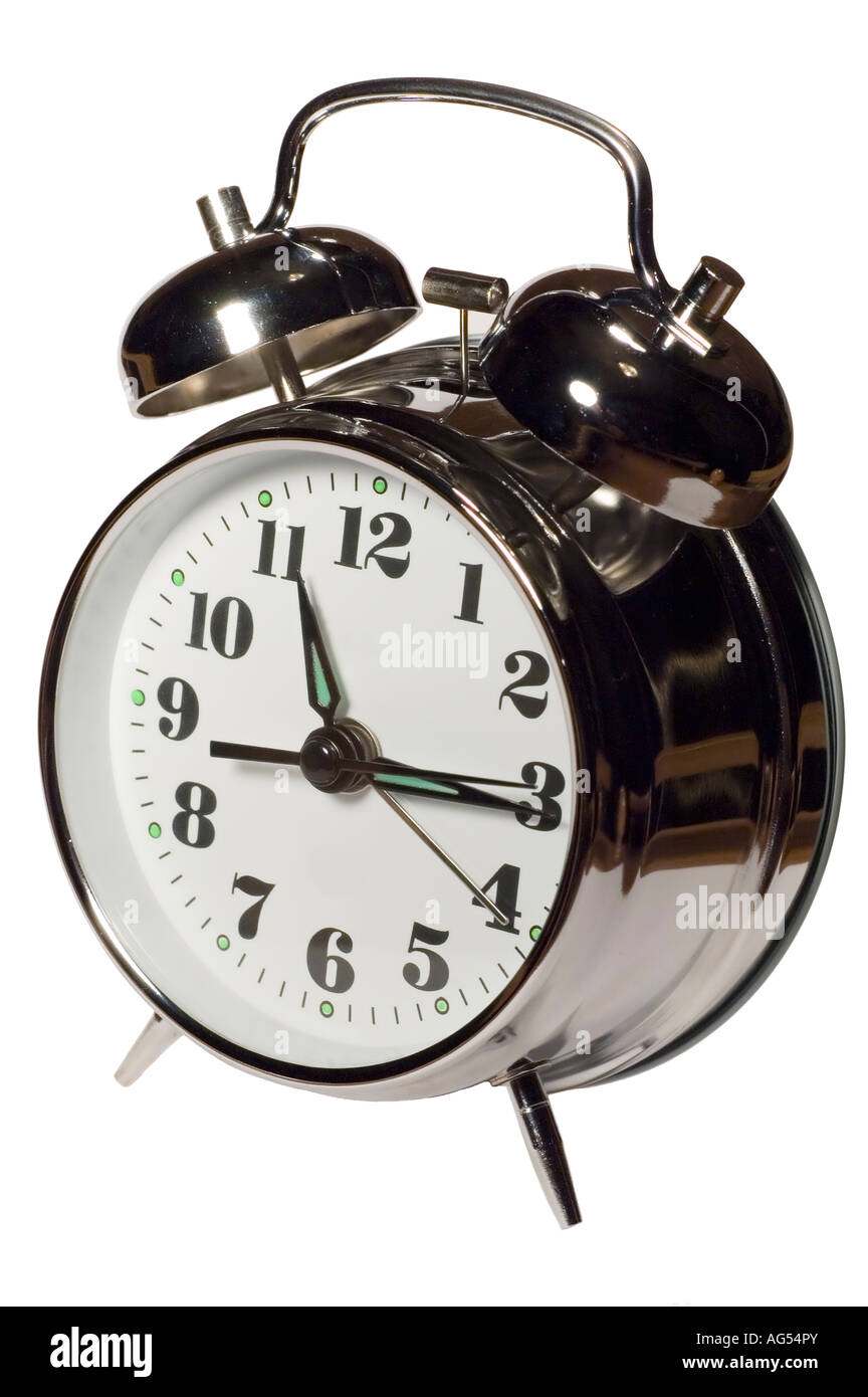 series isolated on white clock Stock Photo - Alamy