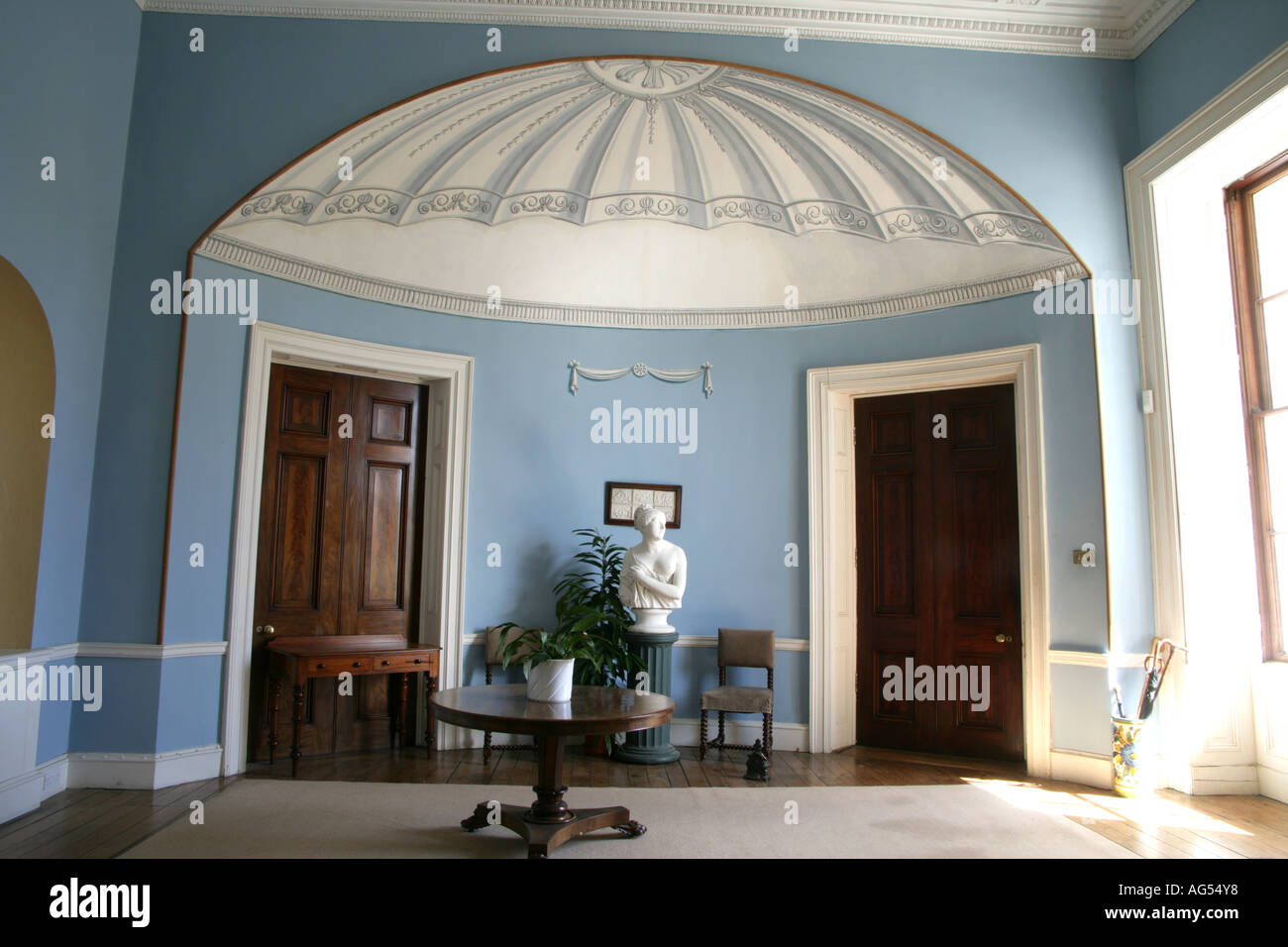 Hall of Emo Court 18th century Irish stately home in County Laois designed by James Gandon now