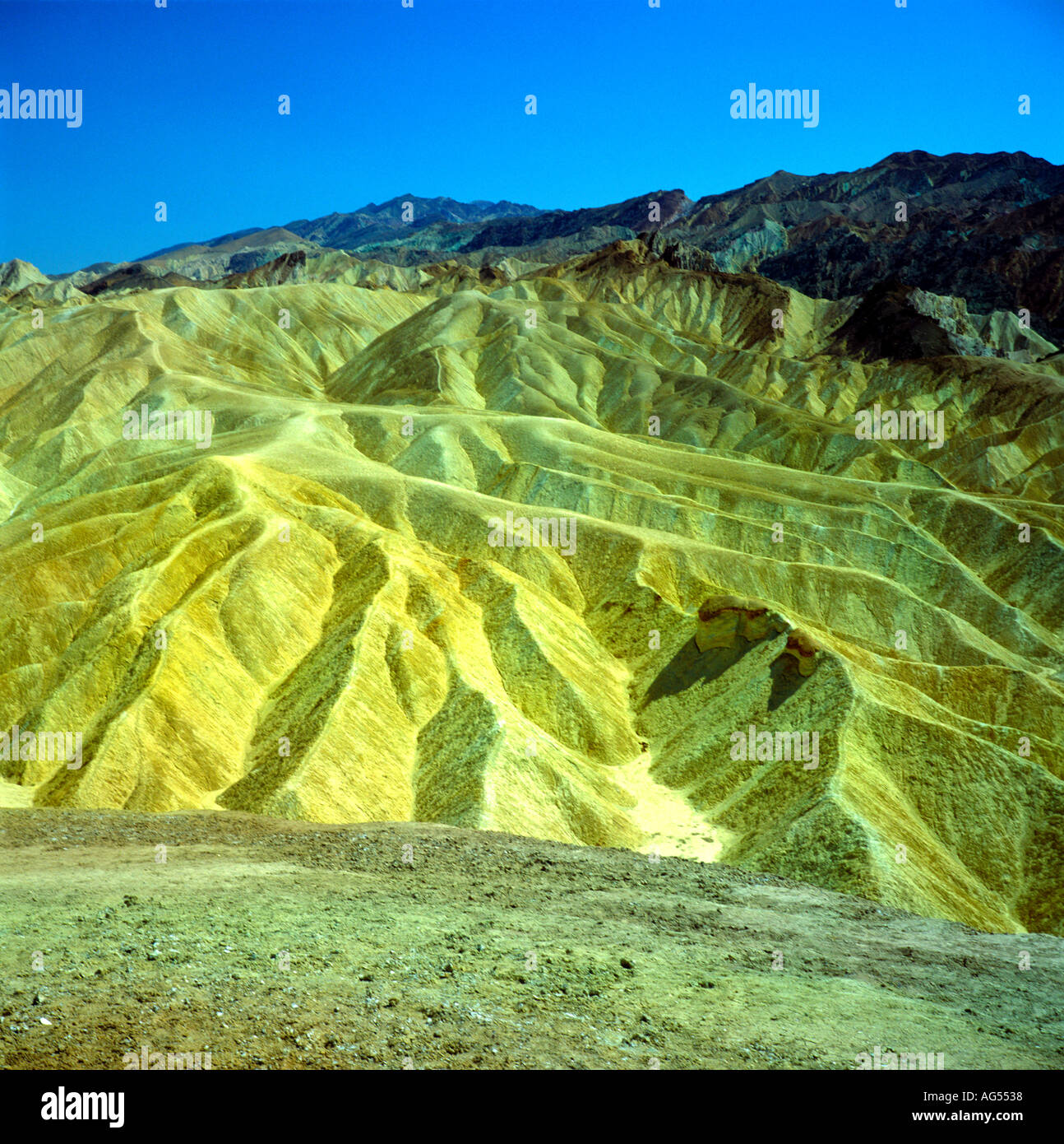 Zabriskie point Death valley national park California USA Stock Photo