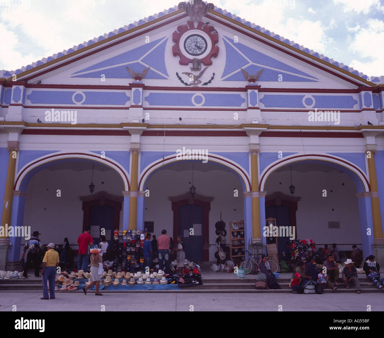 Market outside the Municipal palace Zocalo Ocotlán de Morelos, Oaxaca Mexico Stock Photo Alamy