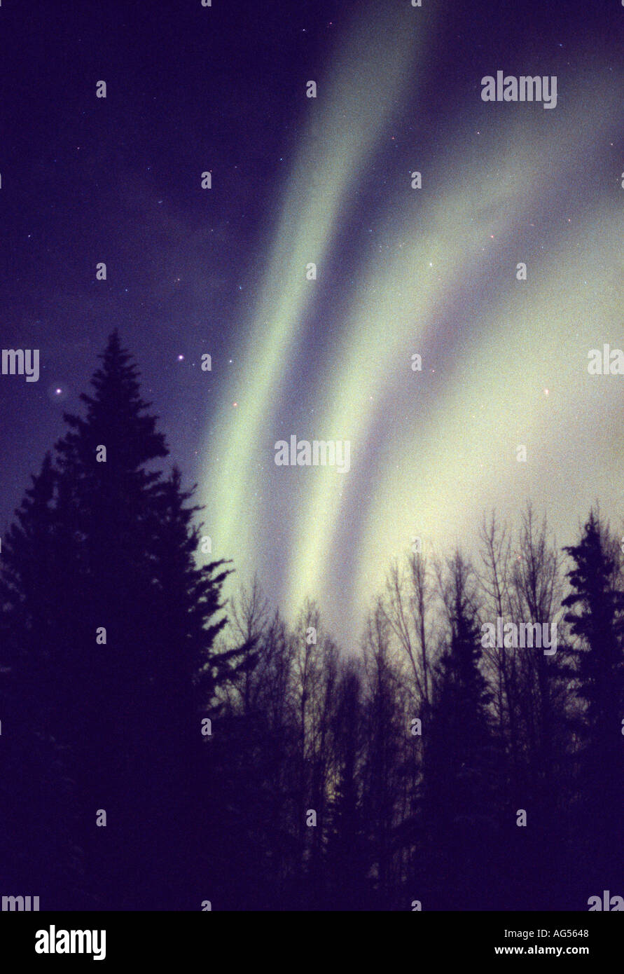 Aurora Borealis Northern Lights Stock Photo