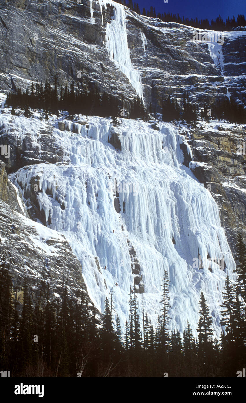 Weeping Wall Alberta Canadian Rockies Stock Photo Alamy
