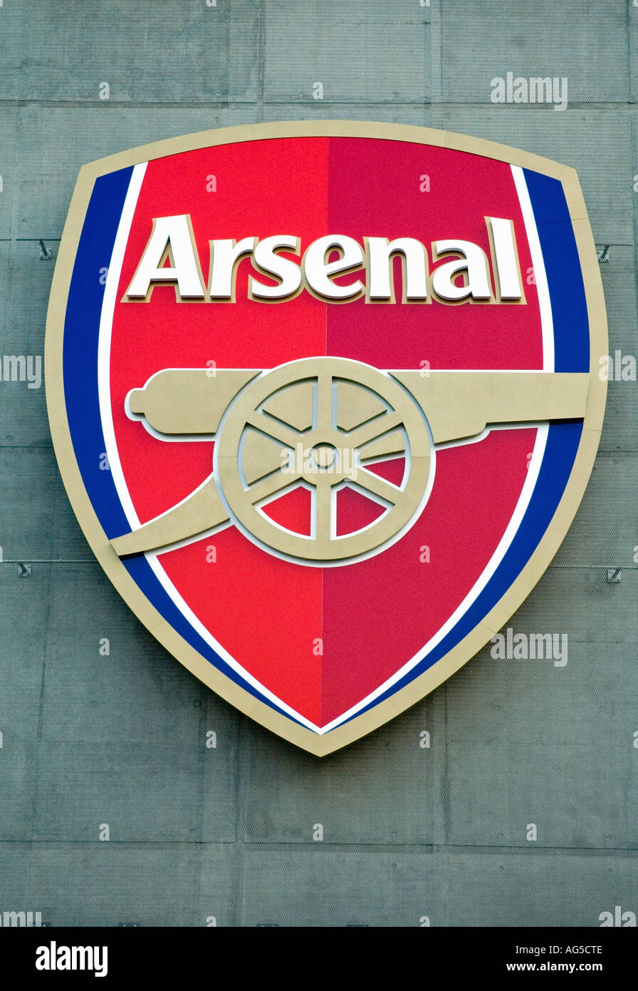 Gunner's Shield  Arsenal Football Club Arsenal's new Emirates stadium, Holloway London UK Stock Photo