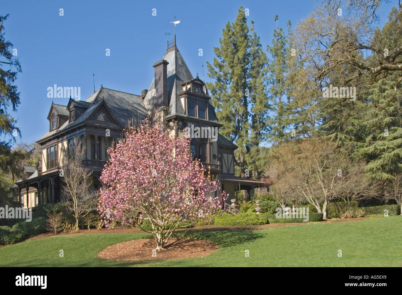 California Napa Valley Saint Helena Beringer Vineyards The Rhine House