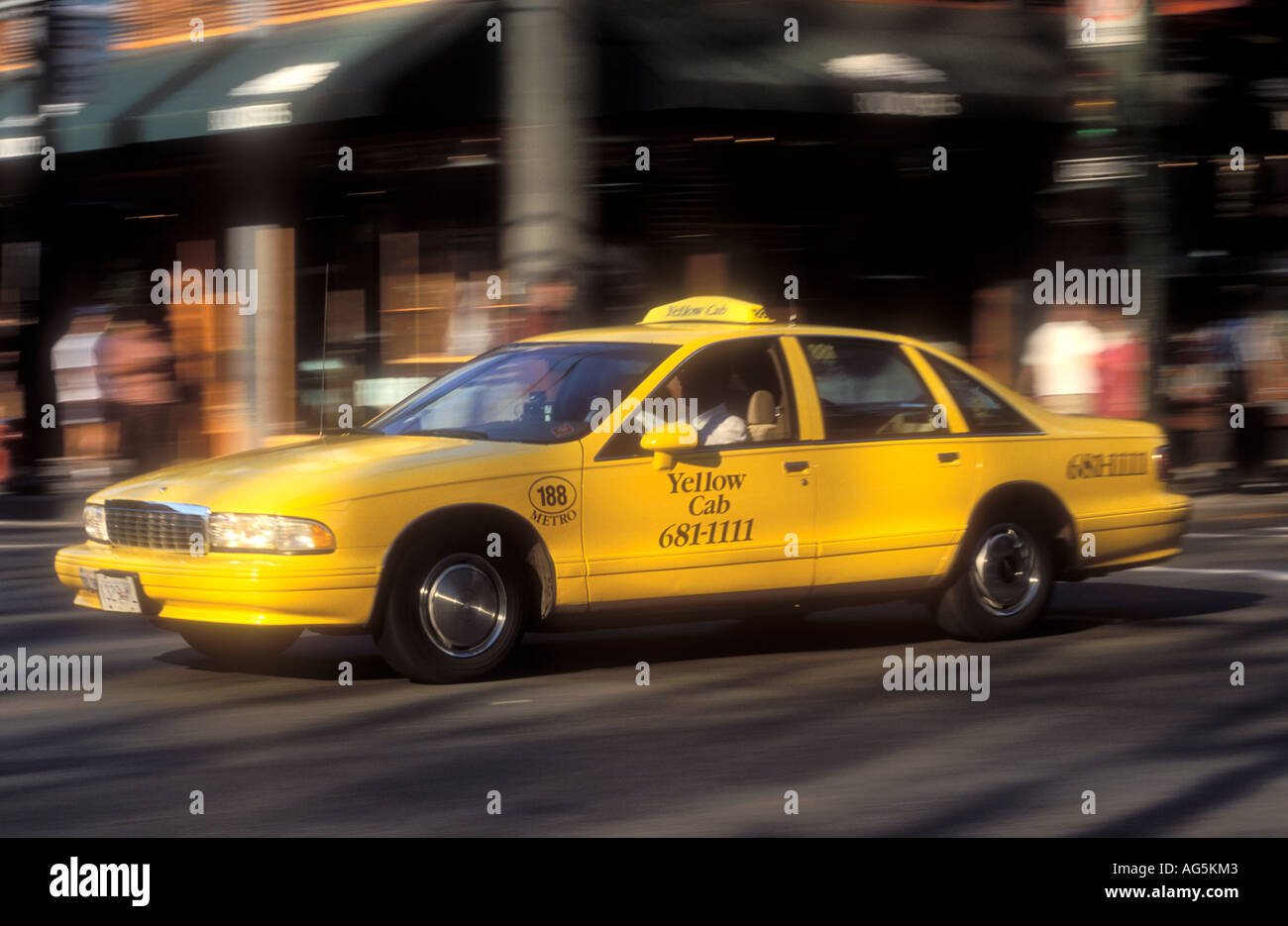 Vancouver yellow cab hires stock photography and images Alamy