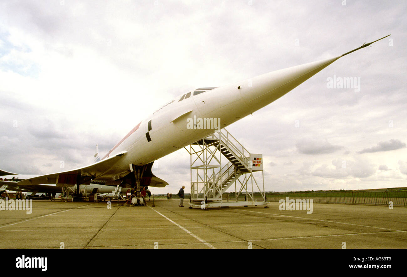 UK England Cambridgeshire Duxford museum Concorde 001 Stock Photo - Alamy