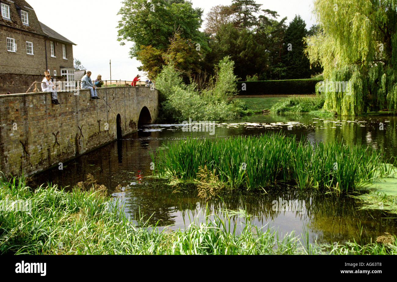 Cambridgeshire Grantchester River Cam Stock Photo