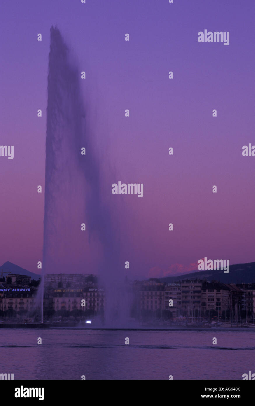 AJ16061, Geneva, Switzerland, Lake Geneva Stock Photo