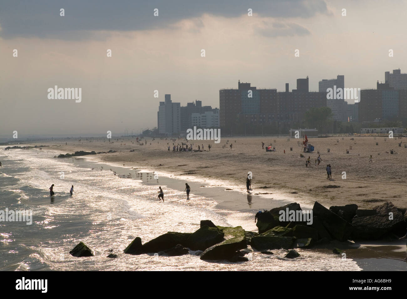 Historical coney island beach hi-res stock photography and images - Alamy
