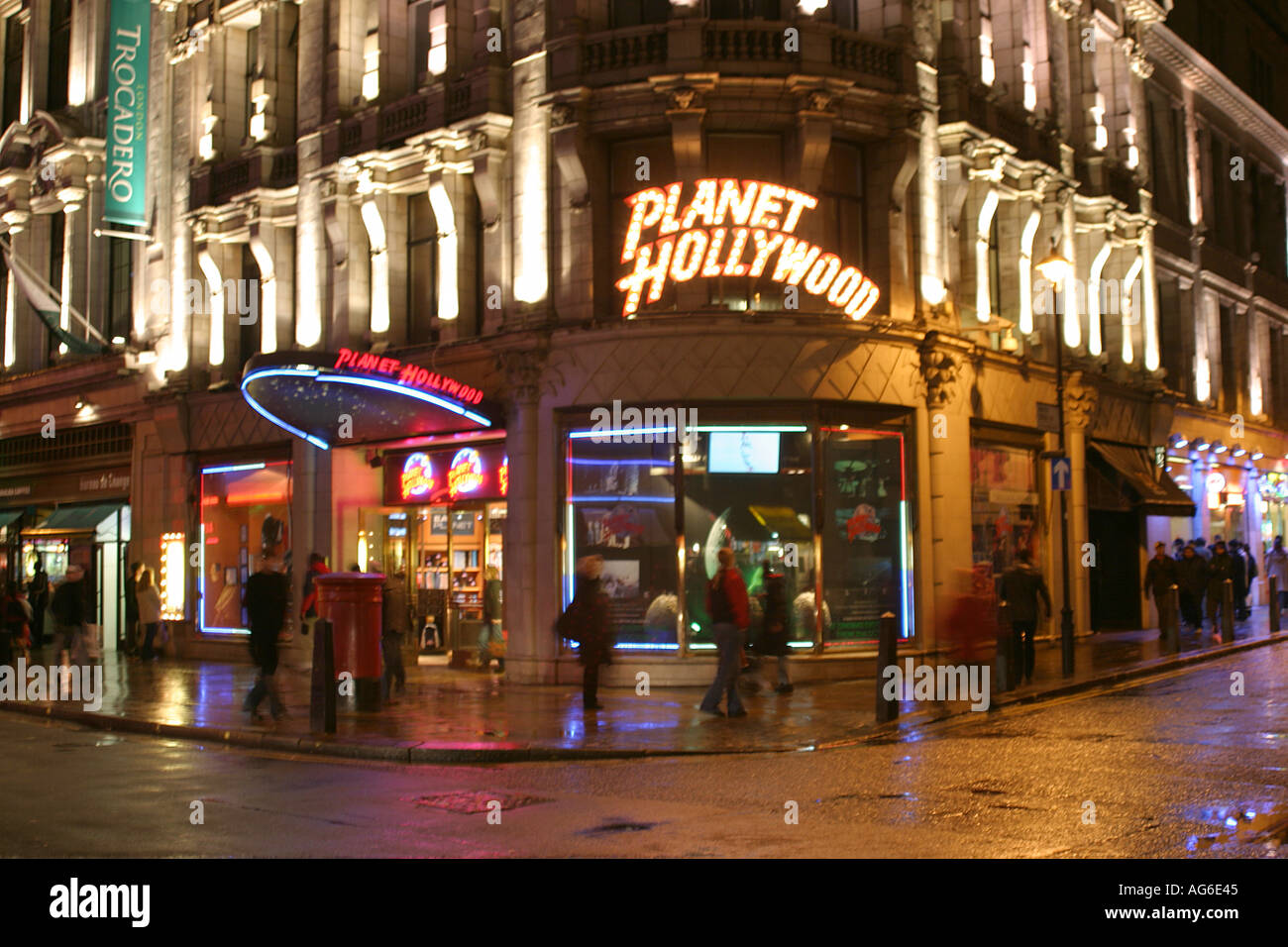 Planet Hollywood restaurant in Piccadilly London Stock Photo - Alamy