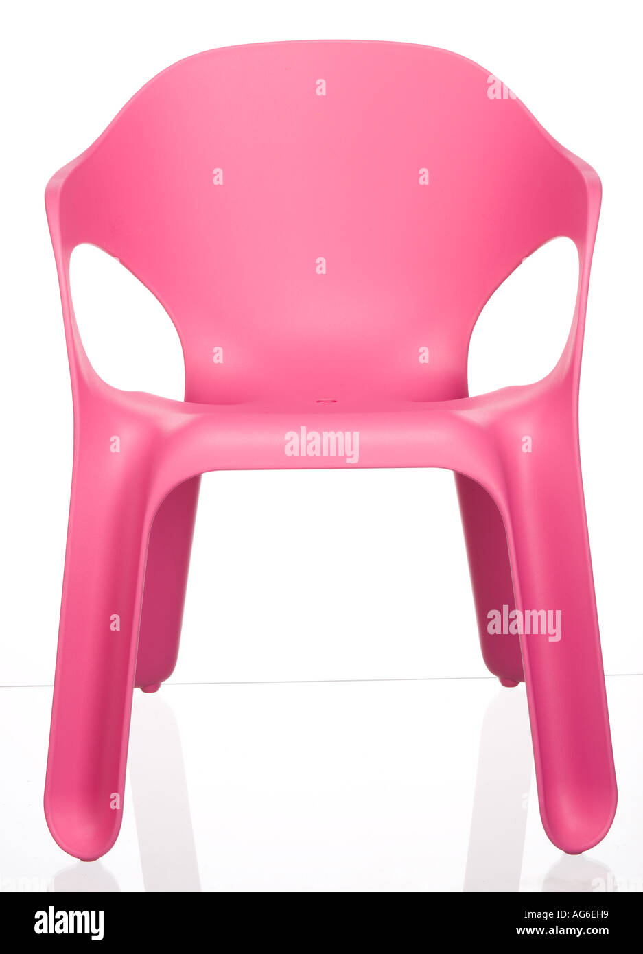 Pink plastic chair Stock Photo Alamy