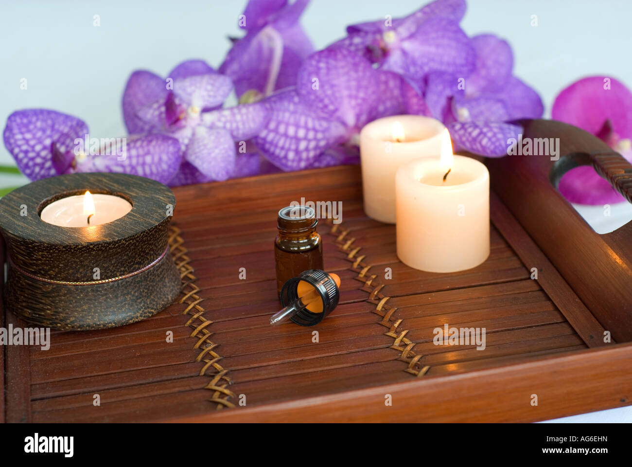 candles and aromatherapy Stock Photo Alamy