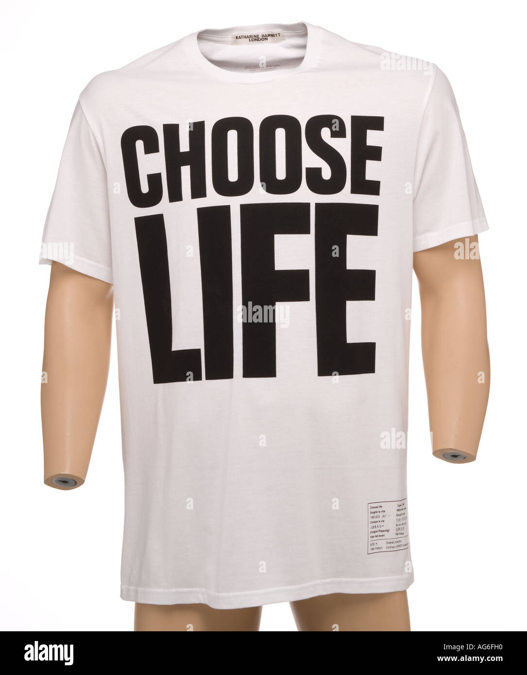 Choose life t-shirt Stock Photo