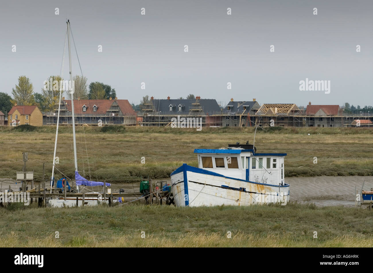 MALDON ESSEX ANCIENT FISHING PORT ON THE RIVER BLACKWATER ON THE EAST