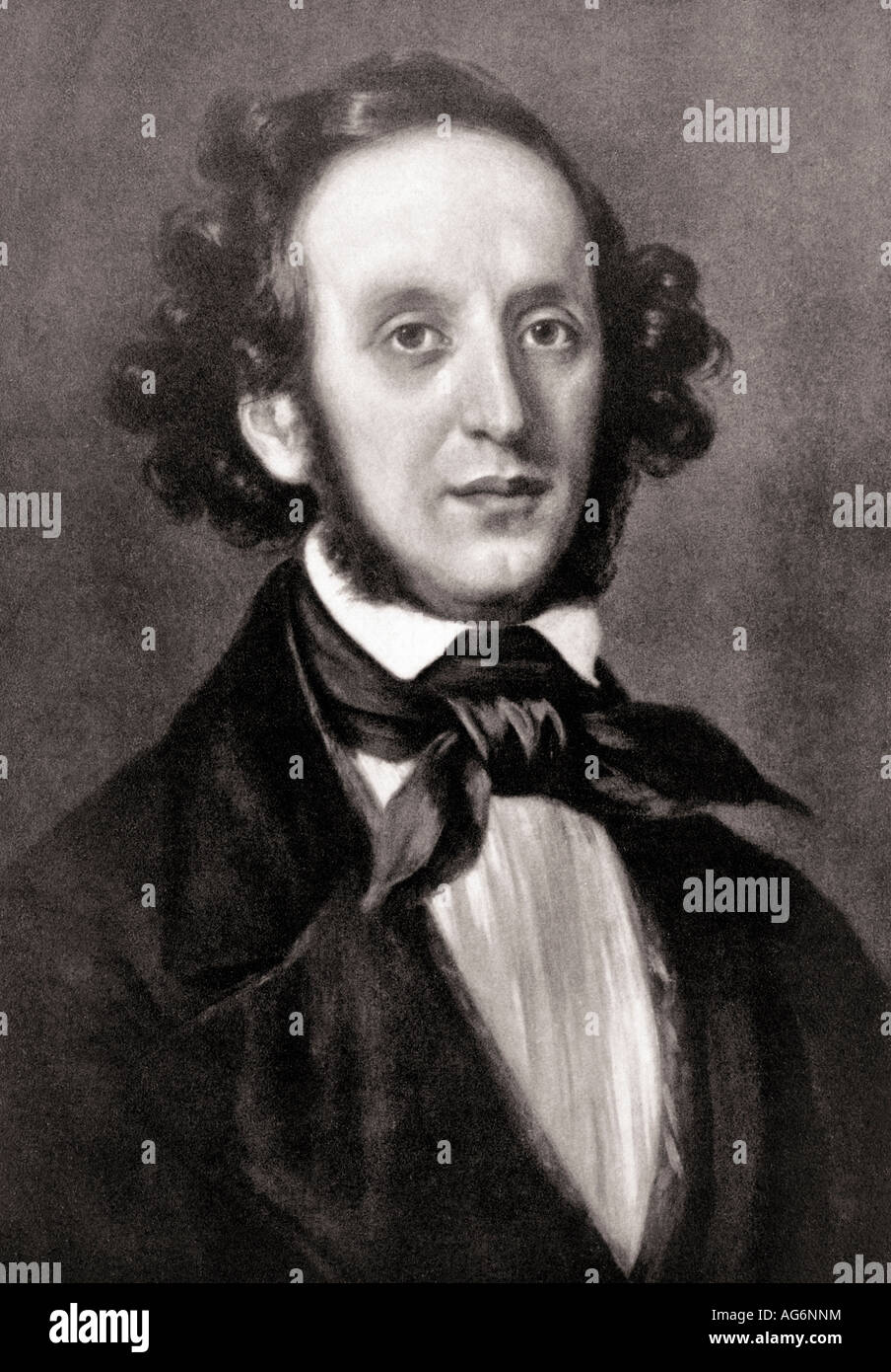 Jacob Ludwig Felix Mendelssohn Bartholdy, 1809 - 1847 German musician. Stock Photo