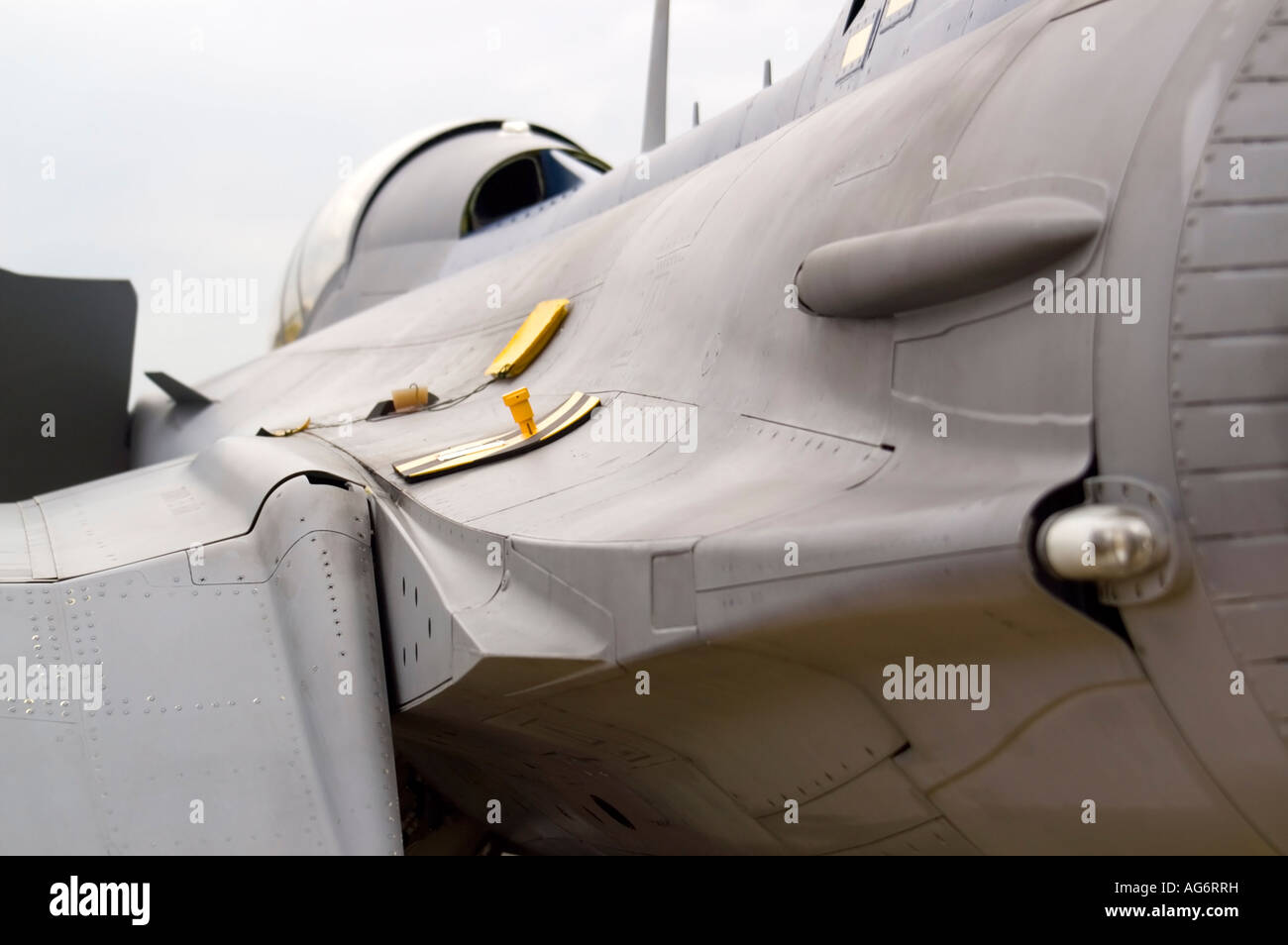 SAAB Gripen Fighter Plane taken at Farnborough Airshow 2006 Stock Photo