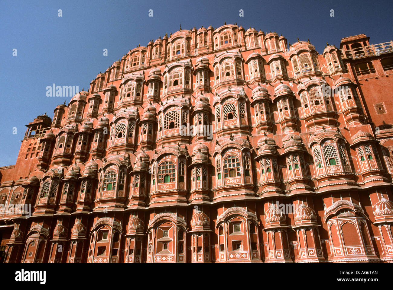 India Rajasthan Jaipur Howa Mahal palace of the winds Stock Photo