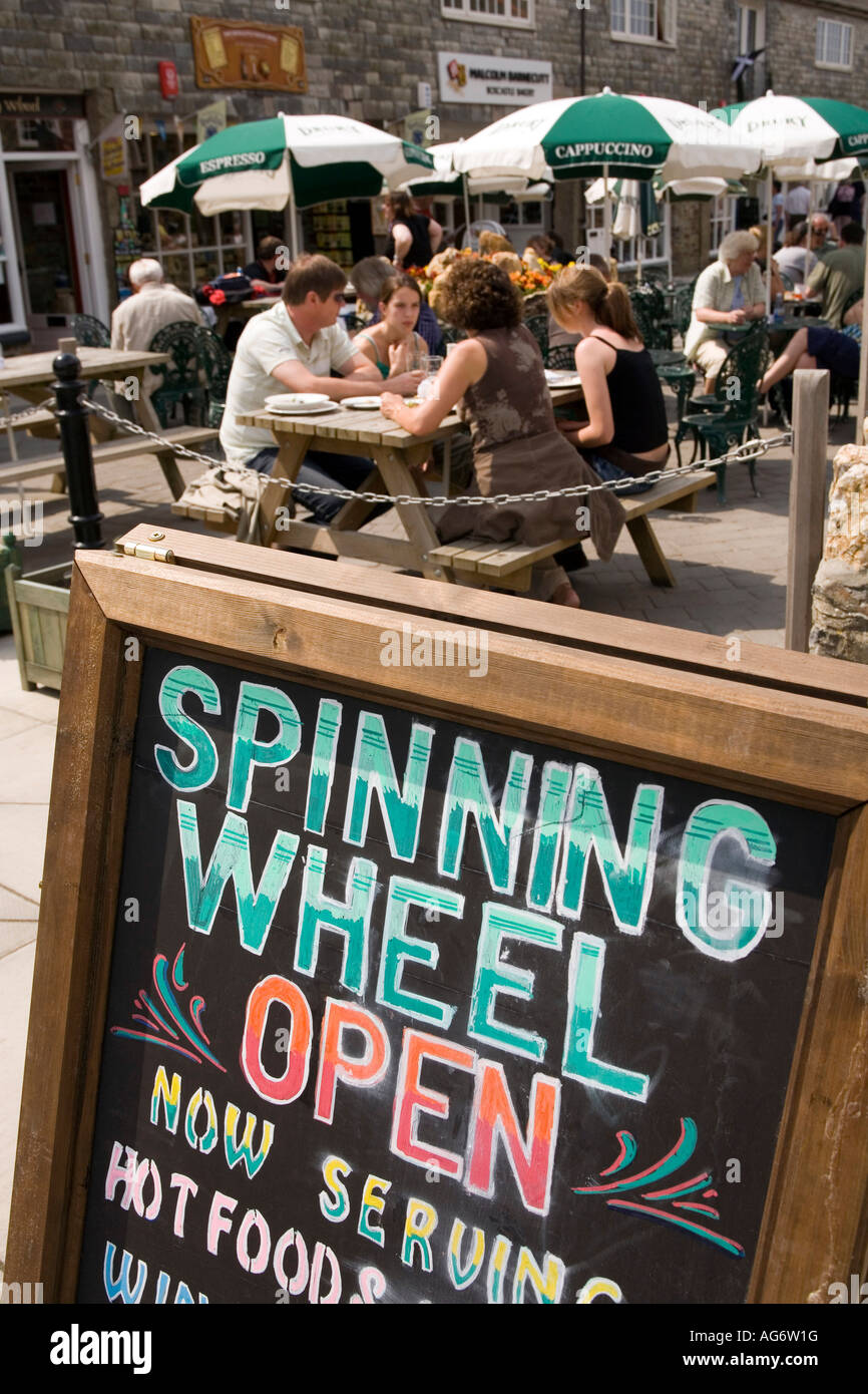 UK Cornwall Boscastle Harbour Town the Spinning Wheel cafe bar