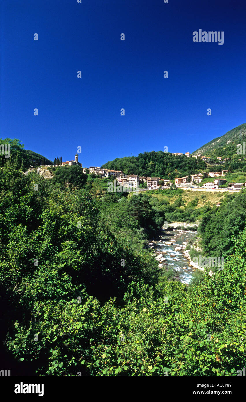 Tirage Photo Vintage Original - Gorge De La Vésubie, Circa 1899, Format 8x11 Cm, Procédé Citrate