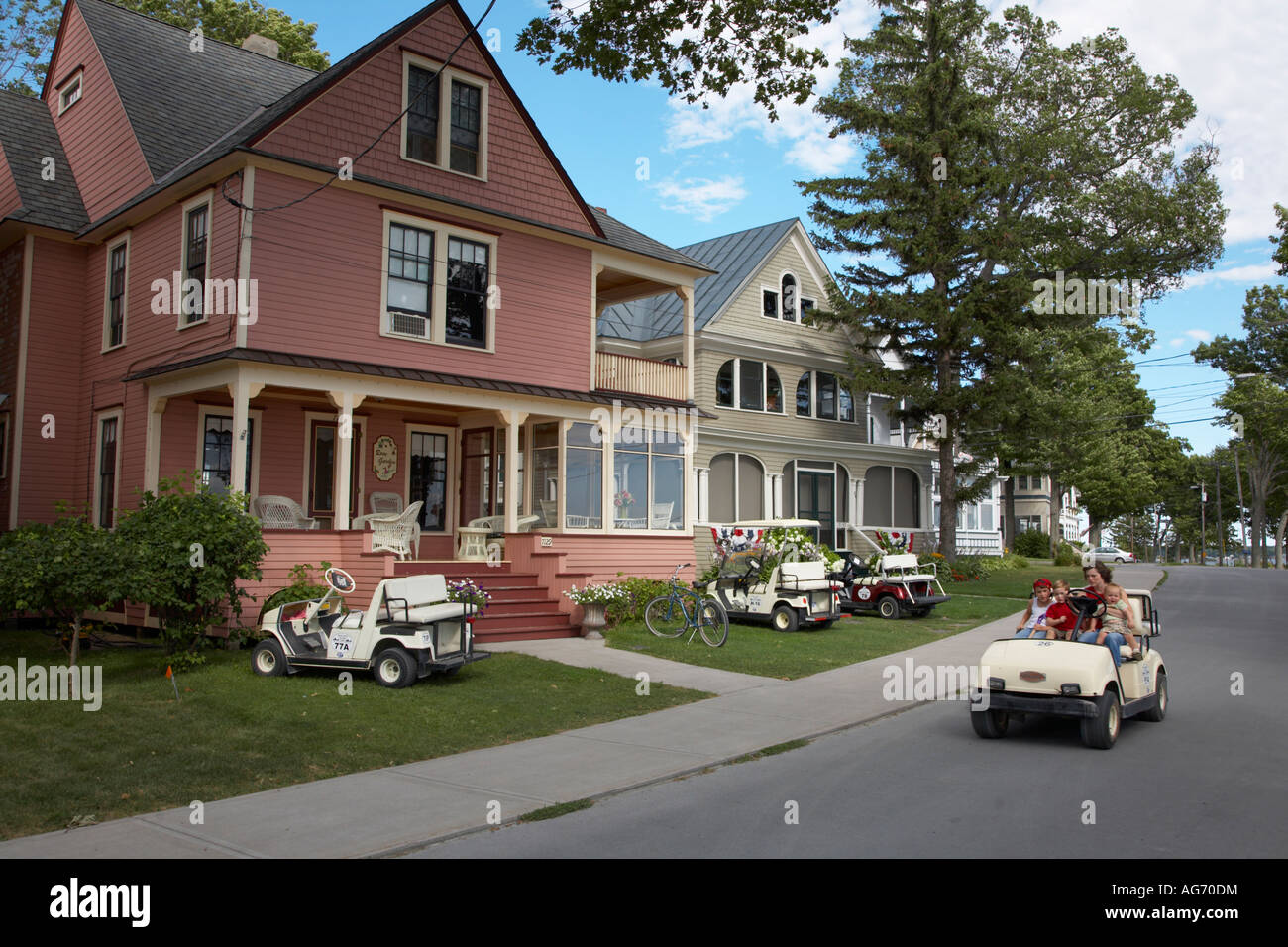 Victorian cottages in Thousand Island Park on Wellesley Island in the