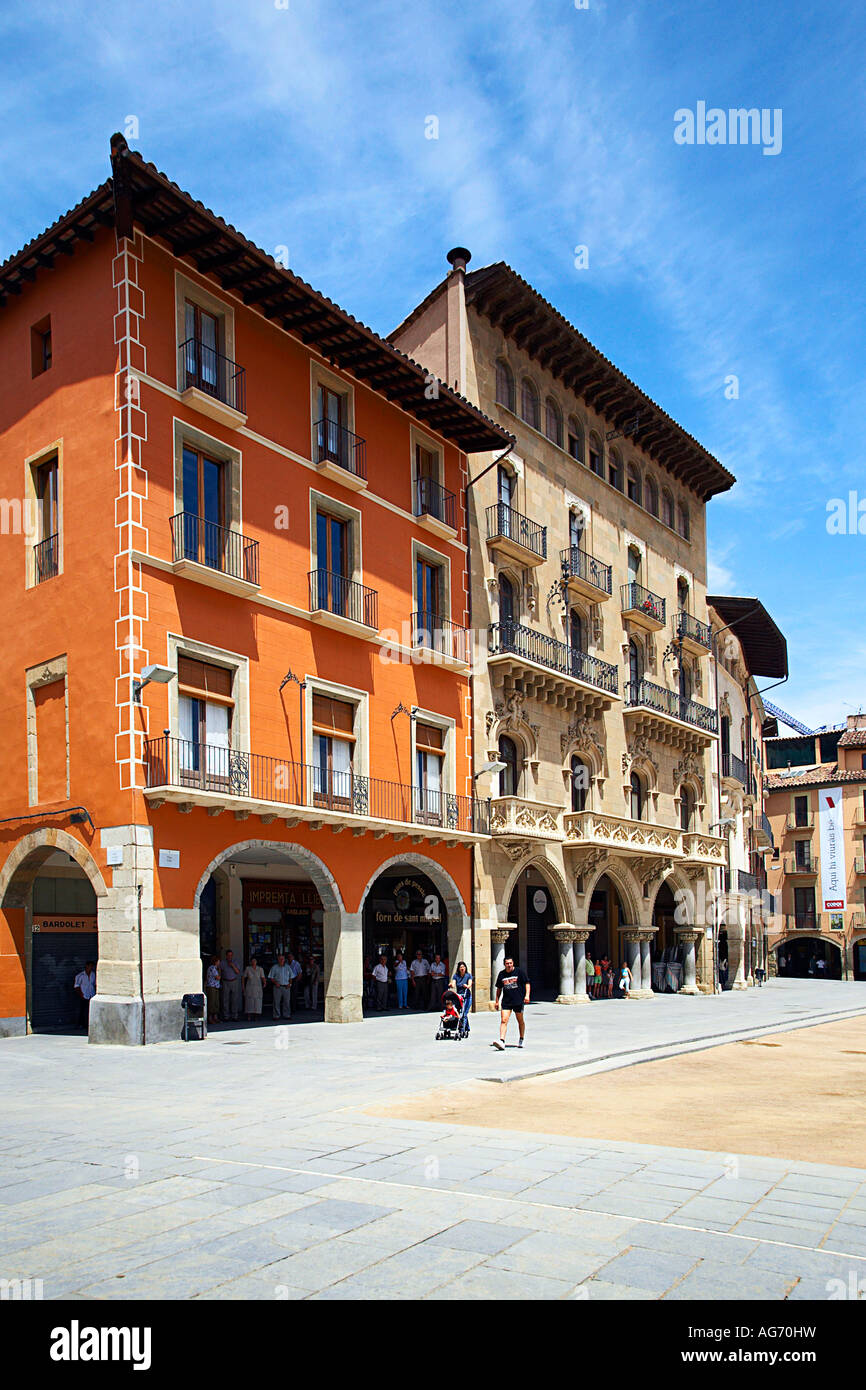 SPAIN - Catalonia - Osona (district) - Barcelona. Vic; Plaza Mayor / Plaça  Major; tenderete de bañadores / ropa interior de mujeres Stock Photo - Alamy