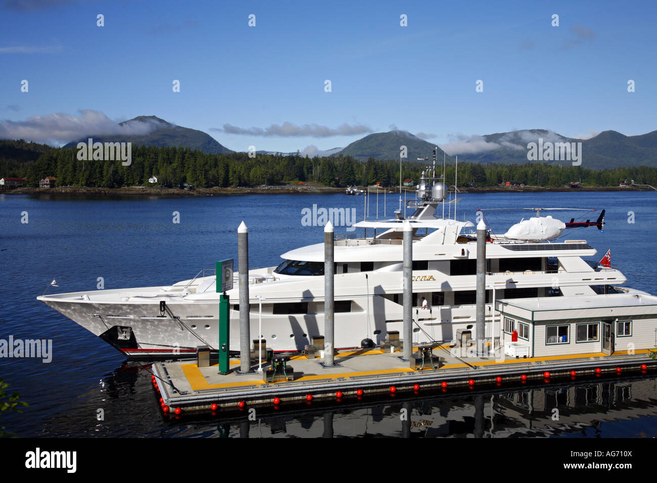 The Petro Marine Services fuel dock Ketchikan Alaska Stock Photo Alamy