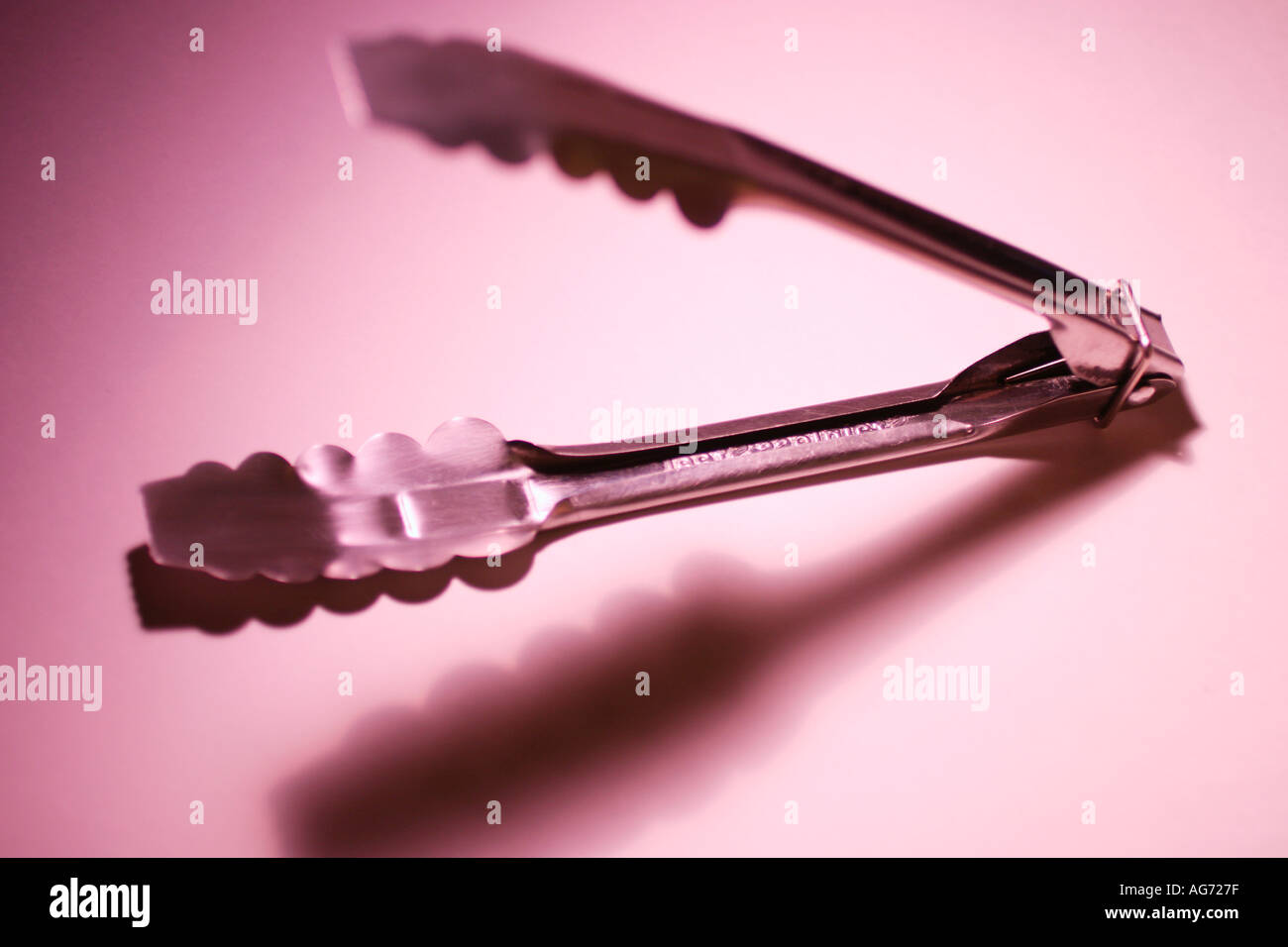 Kitchen Tongs Stock Photo