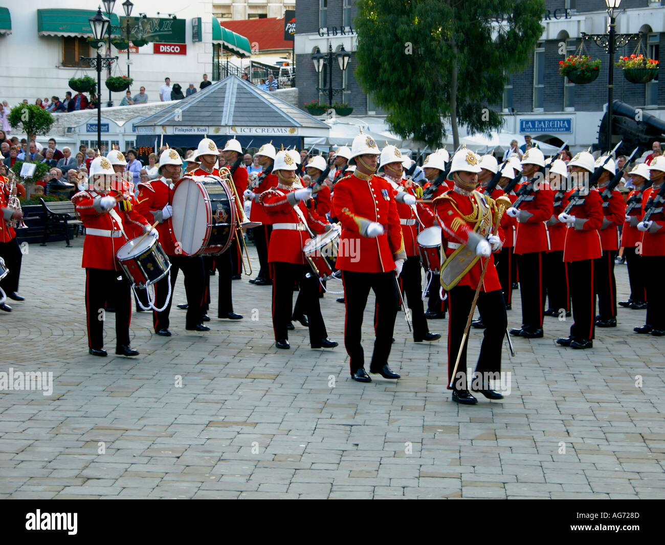 The Ceremony Of The Keys, Gibraltar, Europe Stock Photo