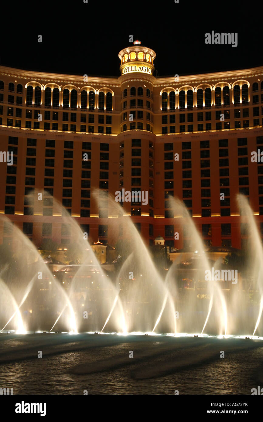 NV Bellagio Hotel and Casino Dancing Water postcard 2008 Brand New! Las Vegas 