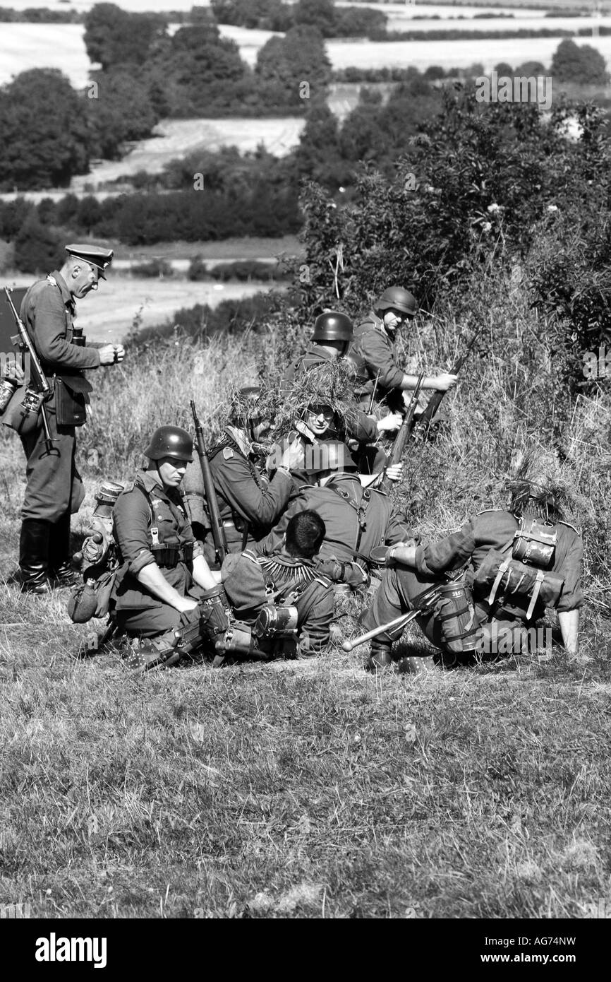 German infantry soldiers in Normandy France 1944 Stock Photo