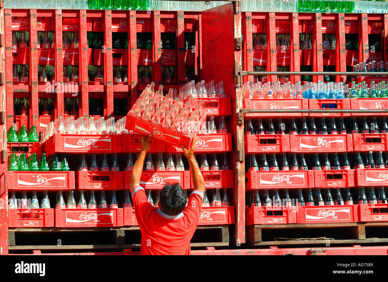 Crates of coca cola bottles hires stock photography and images Alamy