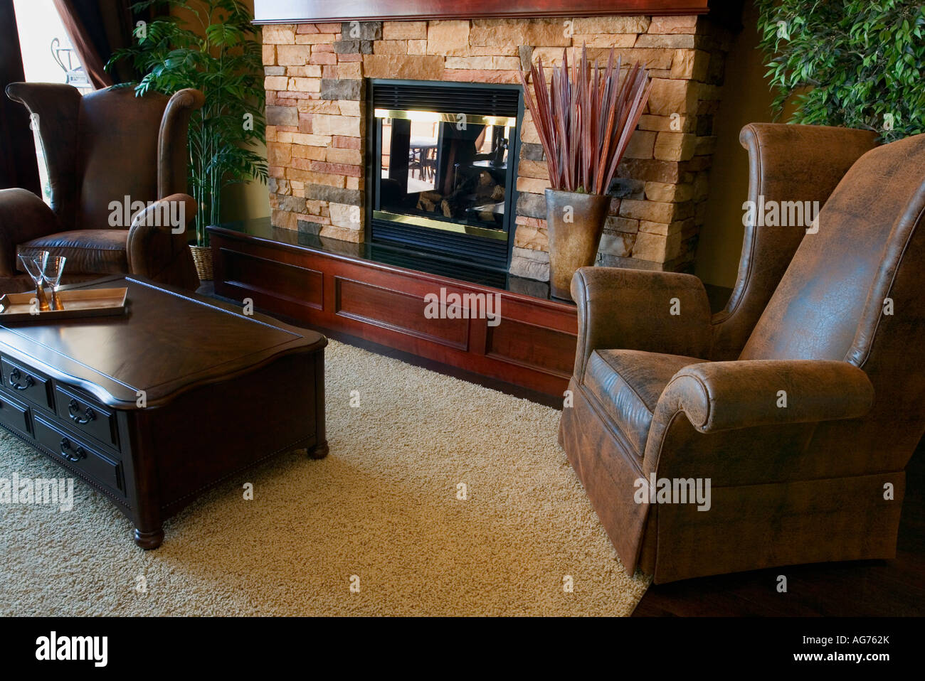 Interior of a living room Stock Photo