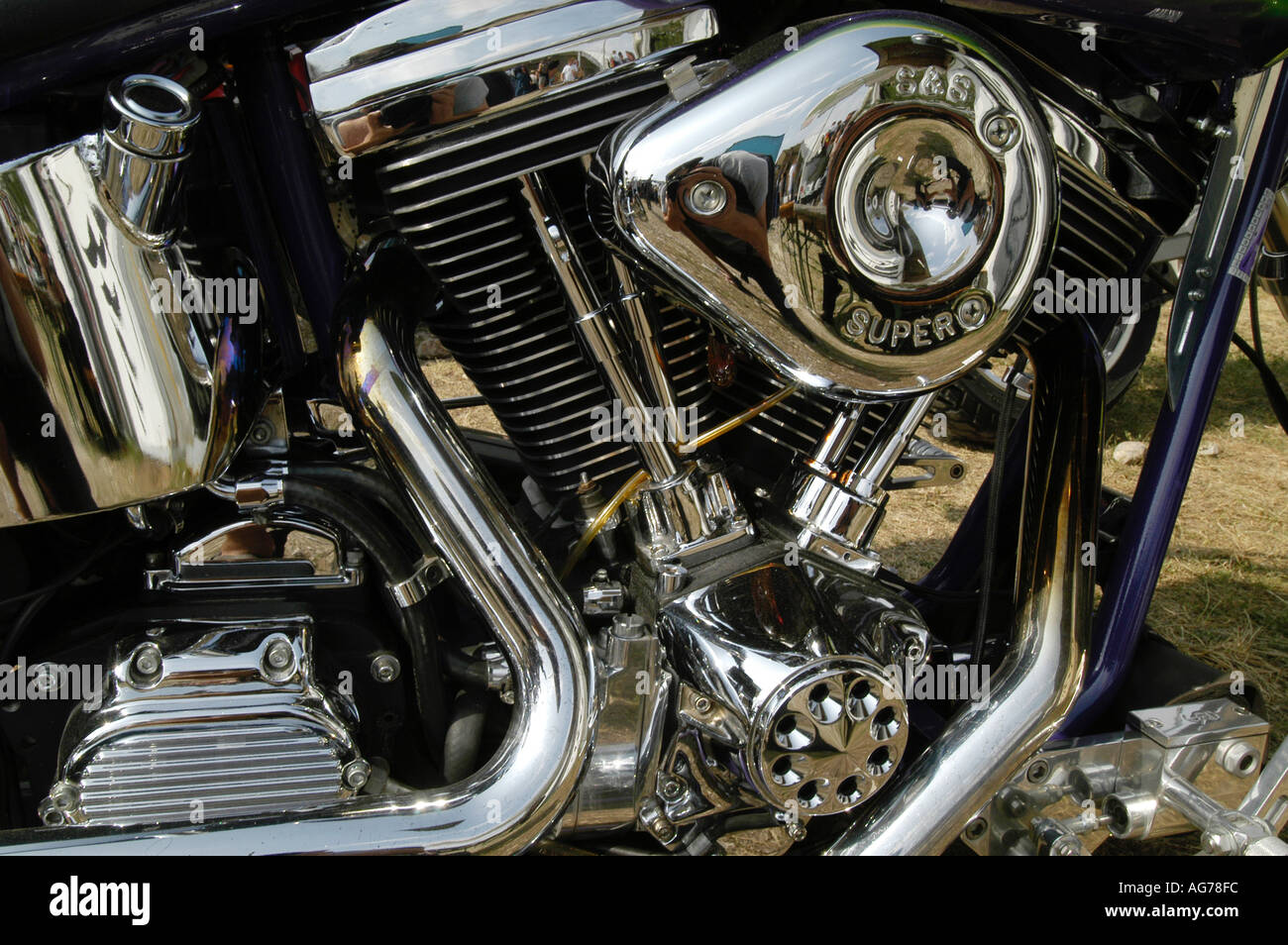 motorcyclist get-together, bike, Harley Davidson Stock Photo - Alamy