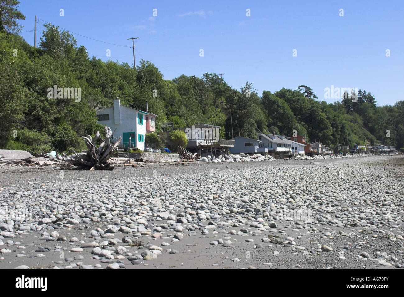 Beach House in Point Roberts USA Stock Photo Alamy