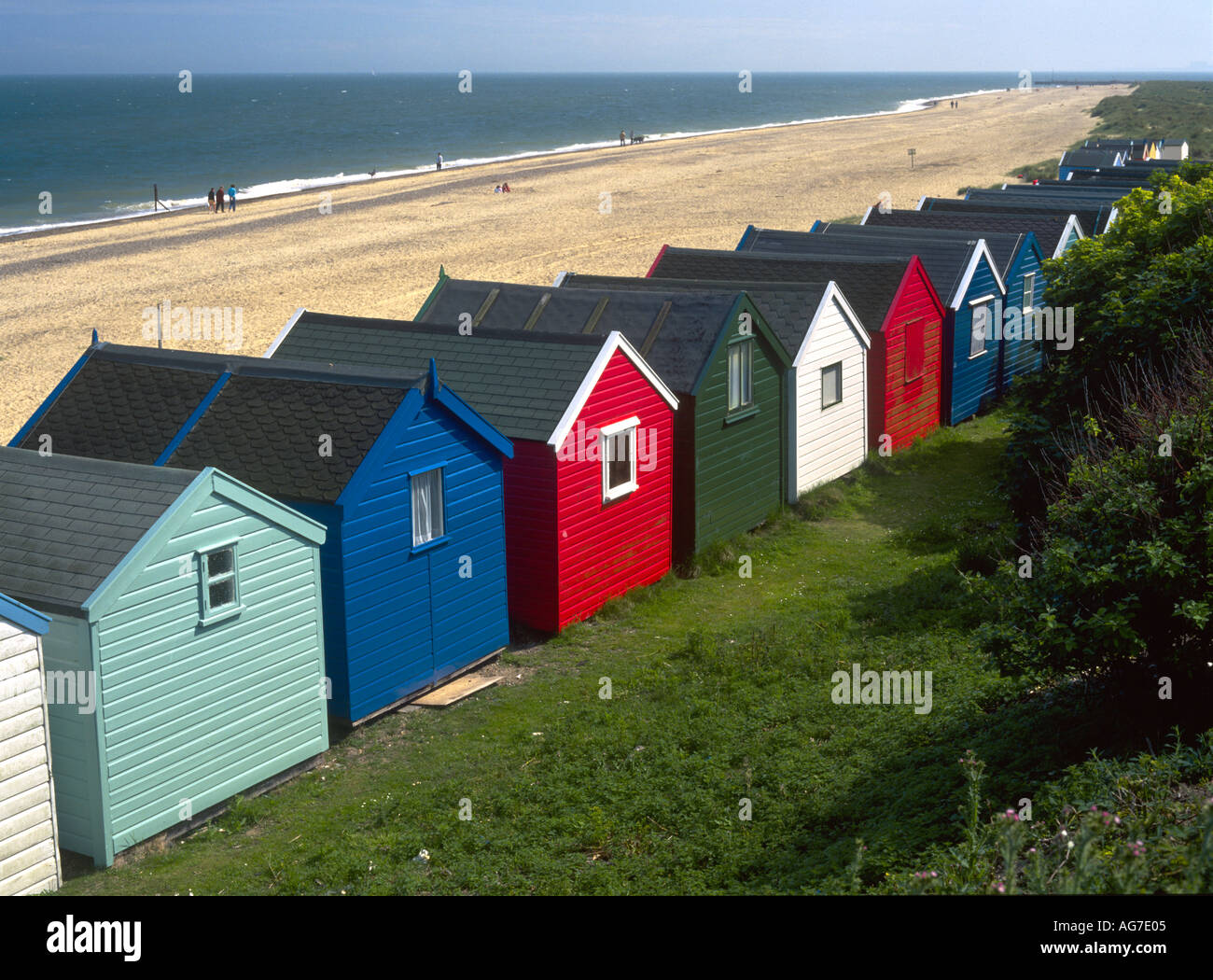 Southwold Beach Huts Stock Photo Alamy