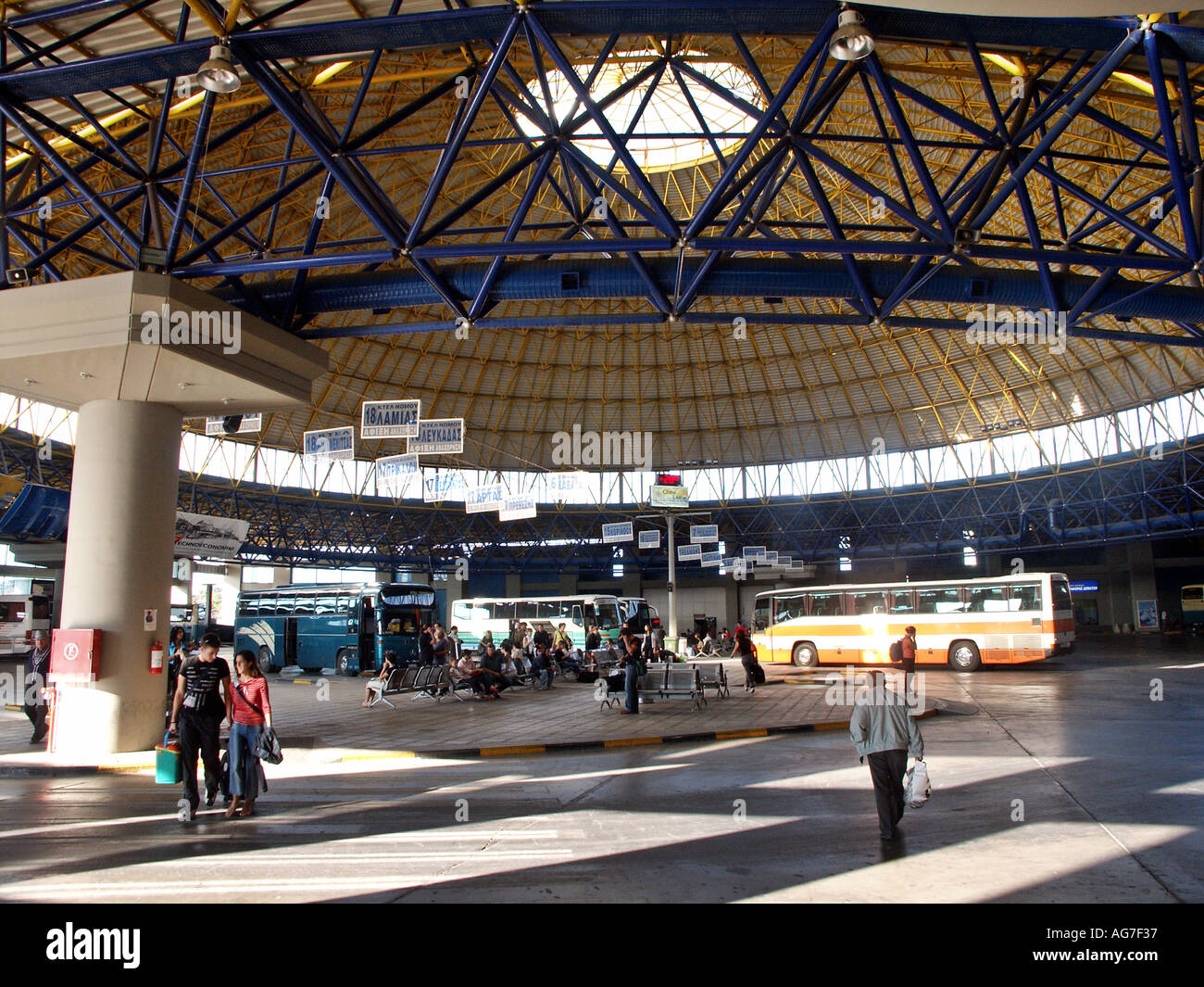 Makedonia Intercity Bus Station Thessaloniki Greece Stock Photo Alamy
