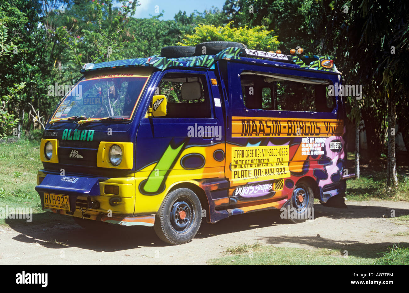 Jeepney, Southern Leyte, Philippines Stock Photo