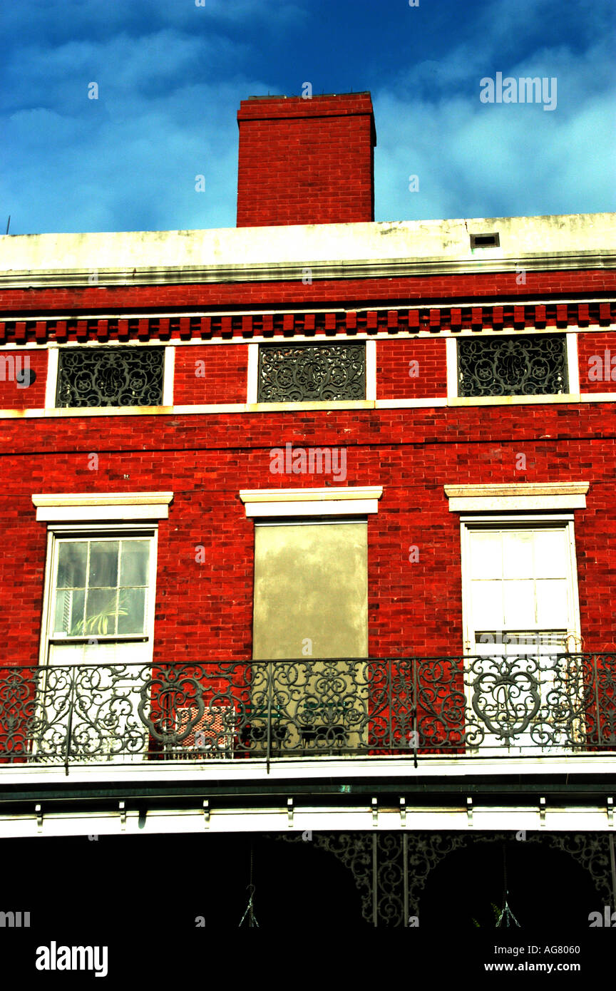 Balconies French Quarter New Orleans LA USA Stock Photo - Alamy