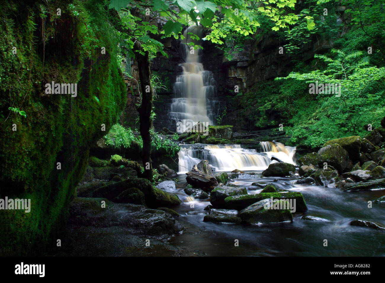 Mill Gill Force in the Yorkshire Dales Stock Photo