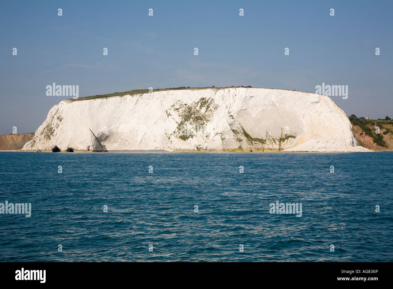 Culver Cliff Sandown Isle of Wight viewed from the sea Stock Photo