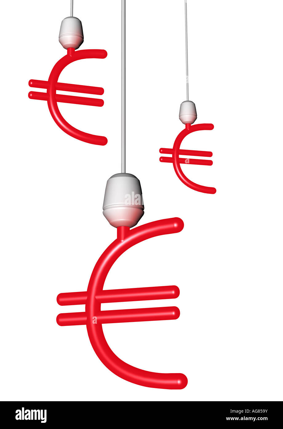 energy saving lamp Energiesparlampe Stock Photo