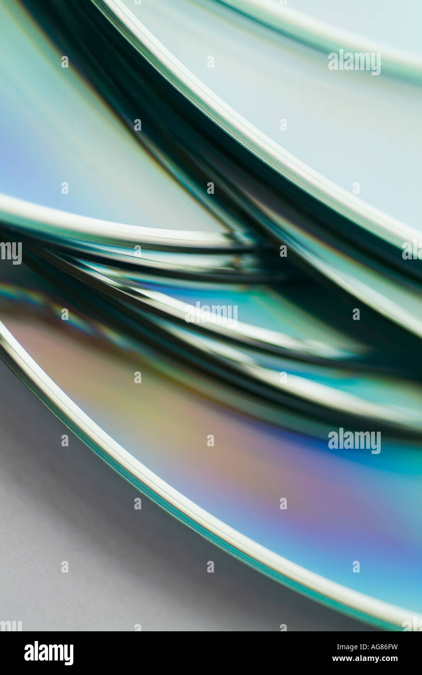 Stack of CD's Stock Photo