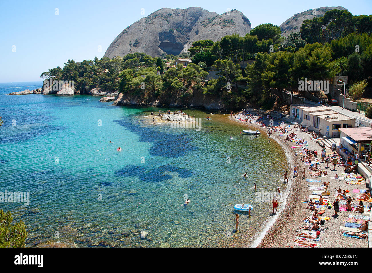The beach at La Ciotat, Provence, France Stock Photo  Alamy