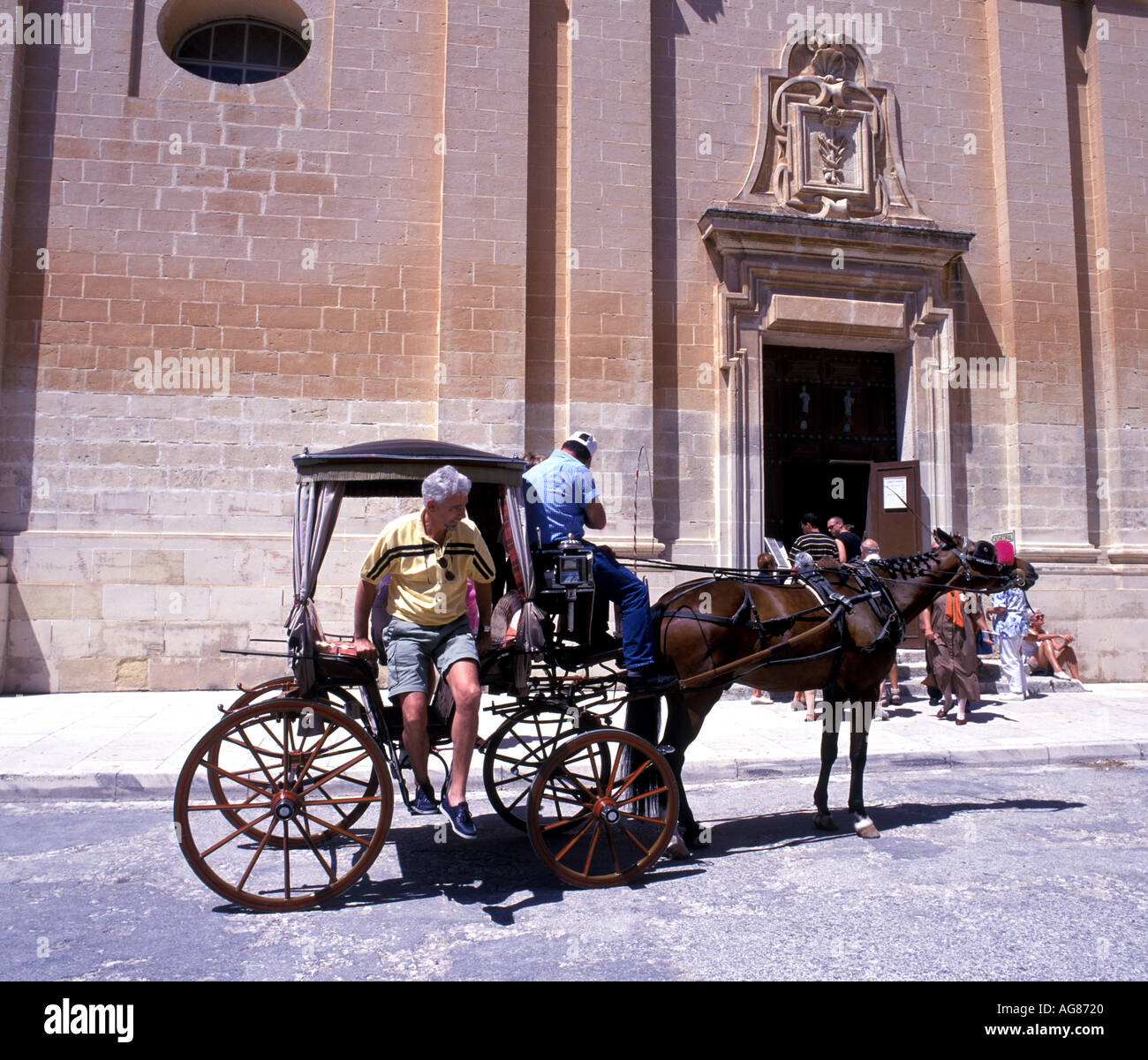 Horse and carriage in Malta Stock Photo Alamy