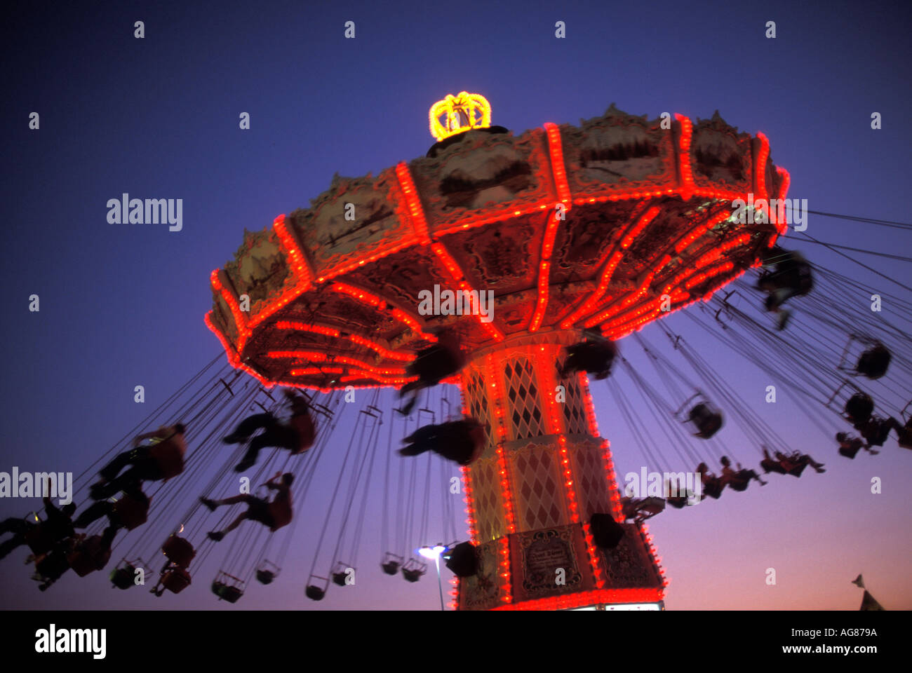 Swing Ride At Oregon State Fair Stock Photo 1083289 Alamy