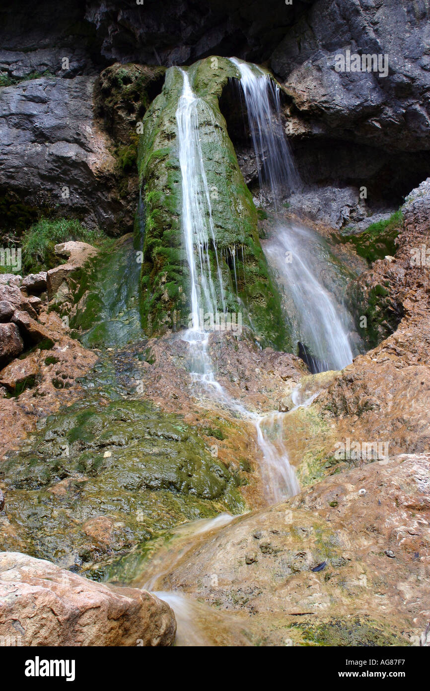 Limestone Ravines Gordale Scar in the Yorkshire Dales is a dramatic limestone ravine ...