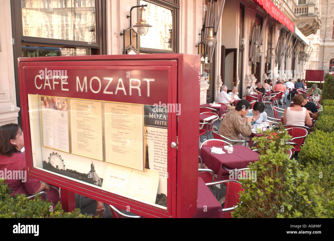 Cafe Mozart, in Vienna, Austria. Stock Photo