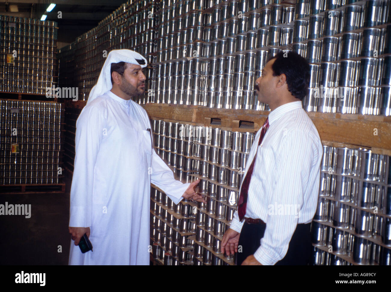 Dubai UAE Jebel Ali Free Trade Zone Canning Factory Stock Photo