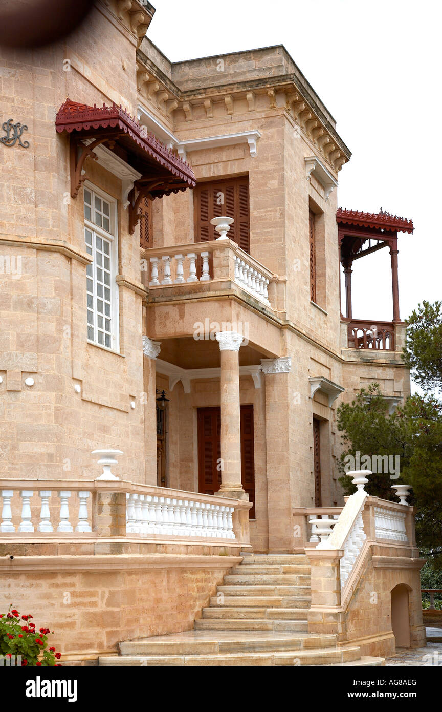 Mansion in Poseidonia, Syros Stock Photo