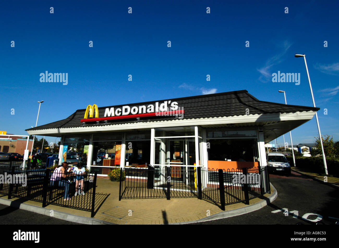Mcdonald s restaurant england uk stock photo alamy